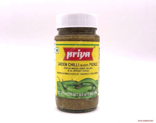 Bild von Priya Green Chilli Pickle 300g (Without Garlic) 