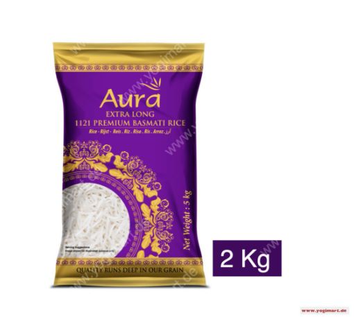 Bild von Aura Extra Long 1121 Premium Basmati Rice 2kg