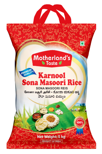 Bild von Motherland's Taste Kurnool Sona Masoori Rice 5kg