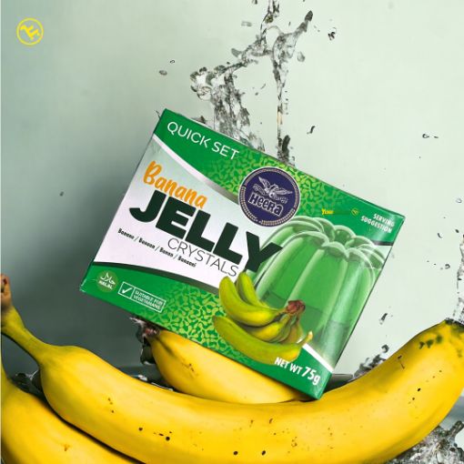 Picture of Heera Banana Jelly Crystals 75g