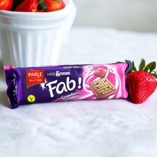 Picture of Parle Hide & Seek Fab Strawberry Biscuits 112g