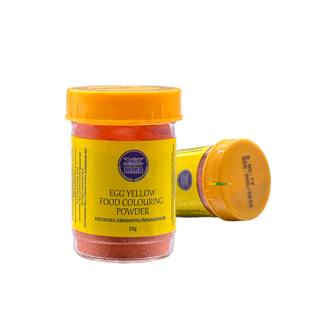 Heera Egg Yellow Food Colour Powder 25g - Yogi Mart - Online Indian ...