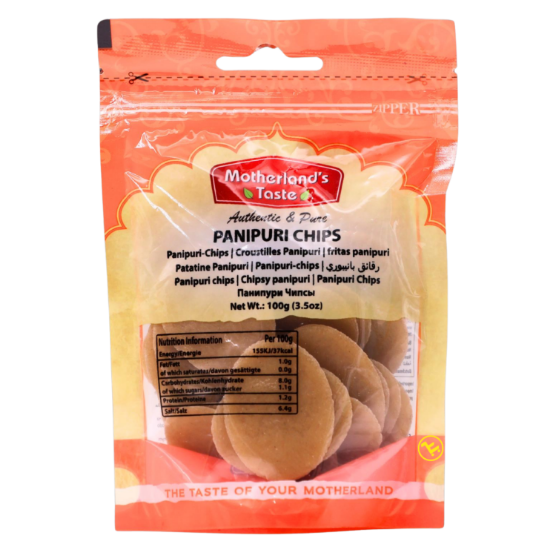 Bild von Motherland's Taste Pani Puri Chips 100g