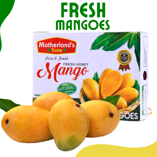 Picture of Motherland's Taste Fresh Mangoes (Sindhri) c.a. 3 or 4 Pcs (1kg to 1.2kg)  