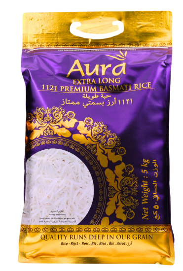 Bild von Aura Extra Long 1121 Premium Basmati Rice 5kg
