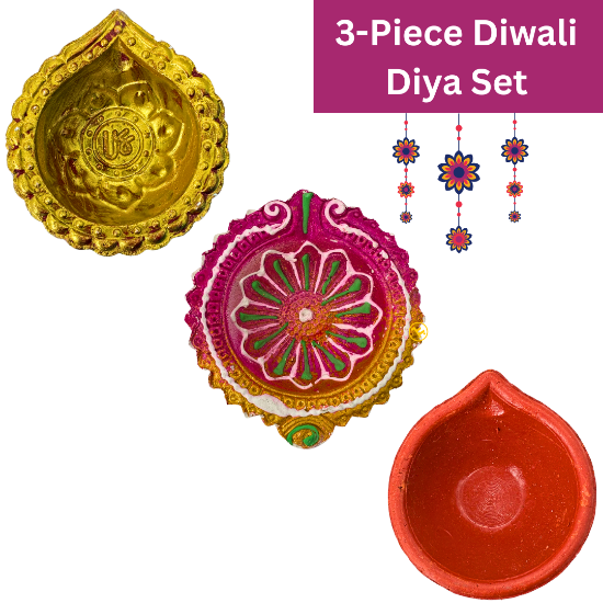 Picture of Diwali Diya Set 3 pcs