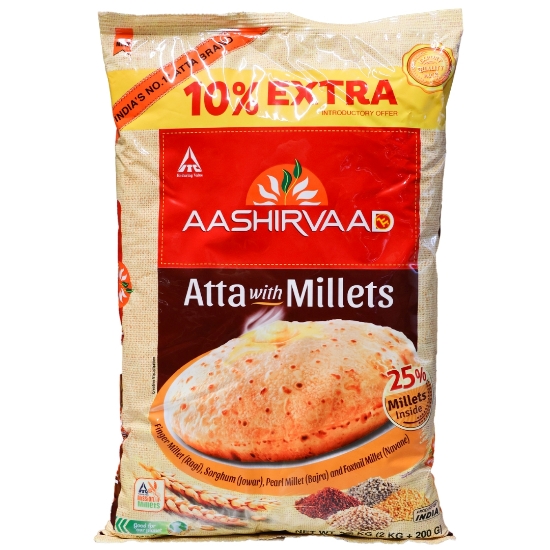 Bild von Aashirvaad Atta with Millet 2.2kg - Exp 03.09.2025