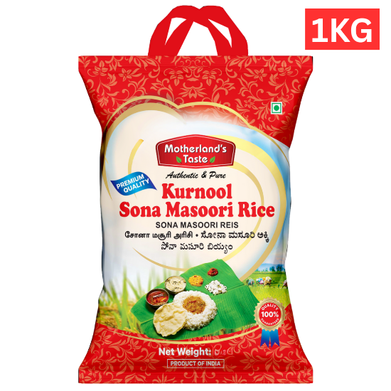 Bild von Motherland's Taste Kurnool Sona Masoori Rice 1kg