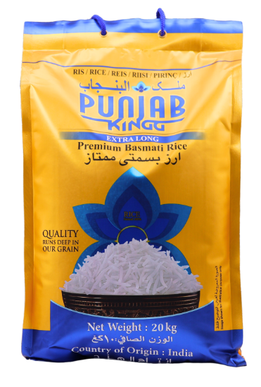 Bild von Punjab Kingg Extra Long 1121 Premium Basmati Rice 20kg