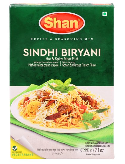Bild von SHAN Biryani Sindhi 60G (Würzmischung Scharf & Würzige Fleisch Pilaw)
